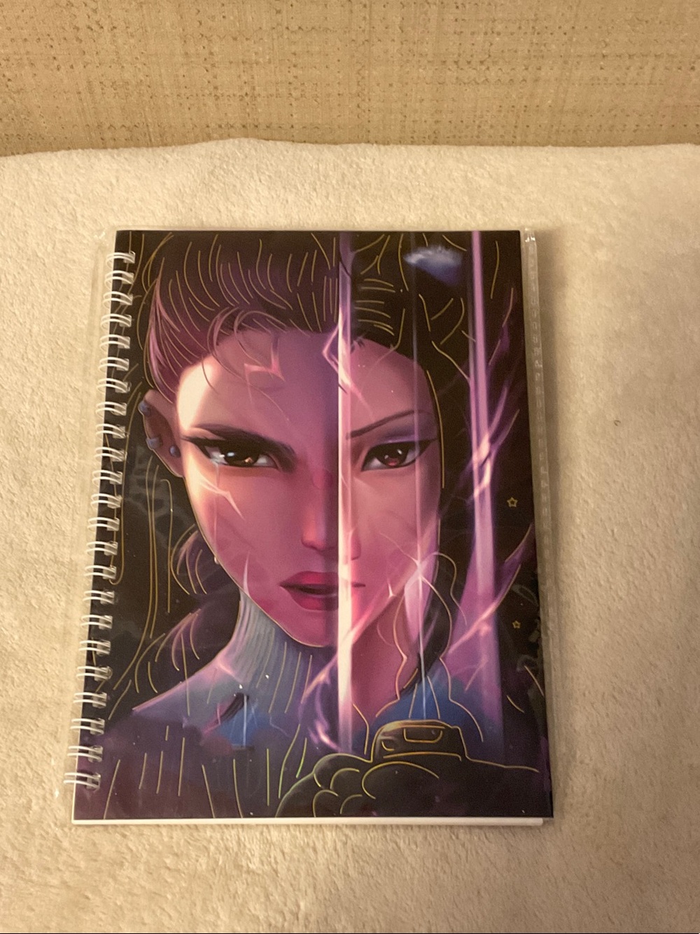 Purple Warrior Spiral Notebook — Kids Learning Journal